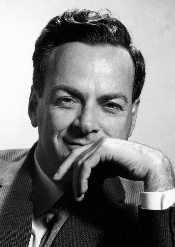 Portrait of Richard Feynman.